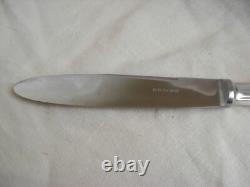 ERCUIS, CHAUMONT, FRENCH SILVERPLATED HANDLES DINNER KNIVES, 12 PIECES, 1930s YEARS