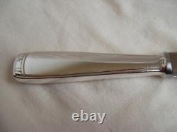 ERCUIS, CHAUMONT, FRENCH SILVERPLATED HANDLES DINNER KNIVES, 12 PIECES, 1930s YEARS