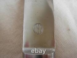 ERCUIS, CHAUMONT, FRENCH SILVERPLATED HANDLES DINNER KNIVES, 12 PIECES, 1930s YEARS