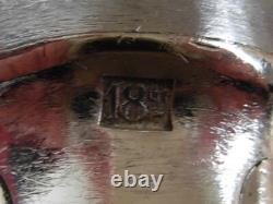 ERCUIS, CHAUMONT, FRENCH SILVERPLATED HANDLES DINNER KNIVES, 12 PIECES, 1930s YEARS