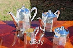 ERCUIS Silver Plated Coffe and Tea Service Set