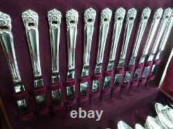 ETERNALLY YOURS Silverplate 103 pc Dinner Set & Chest 1847 Rogers Flatware