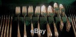 EXQUISITE Wm Rogers & Son IS silverplate flatware grille set for 12 + soups