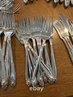 Eldan Prelude Nickel Silver Flatware Service For 12 138 Pcs Excellent Look