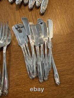 Eldan Prelude Nickel Silver Flatware Service For 12 138 Pcs Excellent Look
