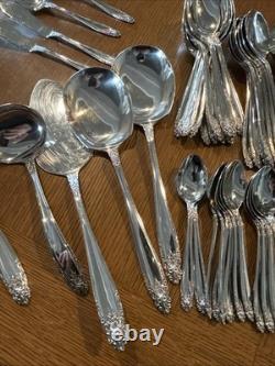 Eldan Prelude Nickel Silver Flatware Service For 12 138 Pcs Excellent Look