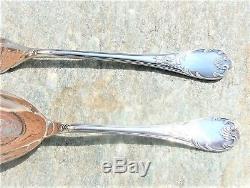 Elegant Vintage Christofle Marly Pattern Silver Plated Spoon & Fork Serving Set