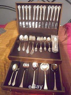 Enchantment by Oneida Community Silverplate Flatware Set Service for 12/ 77 PCS