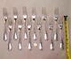 Ercuis Dubarry French Silver Plate Set Of 12 Large Forks 8