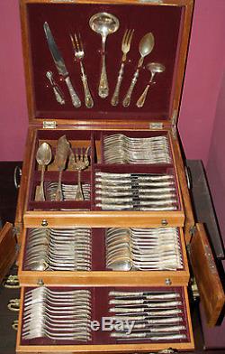 Ercuis French Silverplated Flatware Set x 130 p