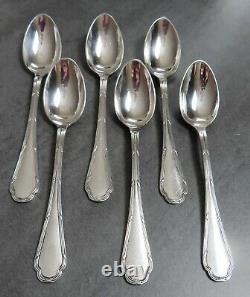 Ercuis Trianon Teaspoons Antique French Cutlery Spoons Ribbon Set of 6