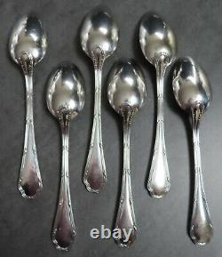 Ercuis Trianon Teaspoons Antique French Cutlery Spoons Ribbon Set of 6