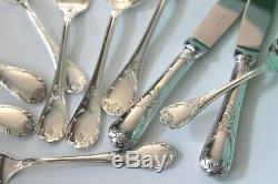 Exquisite Christofle MARLY Silver-plated 40 pcs set for 8 person FRANCE