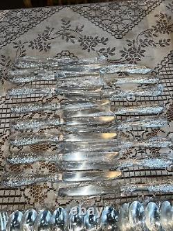 FB Rogers And Sons 74 Pc Silver plate Flatware Set Grand Antique NEW OLD STOCK