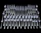 FINE 60pc CHRISTOFLE FRANCE PYRAMIS PATTERN STAINLESS STEEL CUTLERY FLATWARE SET