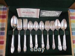 FIRST LOVE 1947 Rogers Bros Silverplate Table Settings for Eight +