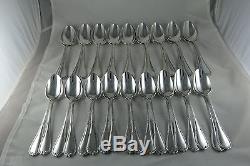 FRENCH CHRISTOFLE SILVERPLATE FLATWARE SET FOR 18PER 191 PIECES Rubans PATTERN
