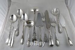 FRENCH CHRISTOFLE SILVERPLATE FLATWARE SET OF 144 PIECES, MARLY PATTERN