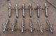FRENCH CHRISTOFLE SILVERPLATE SET OF 12 ASPARAGUS TONGS brevet