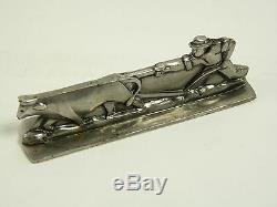 FRENCH Silver Plate Art Deco FARMYARD Scenes Set of 12 KNIFE RESTS