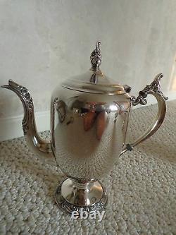 F. B. Rogers Silver Co. Crown 5 Pc. Set Vtg. Cofee/Tea set (#0297)