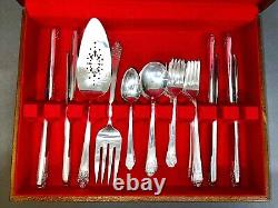 Fabulous 1941 Set of 35 Pc Original Precious Rogers Deluxe Plate Silverware