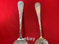 Fabulous FISH SERVING SET in CHRISTINE by Oneida Community Silverplate 1890