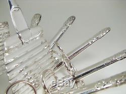 Fine French Set of 12 Christofle Asparagus Tongs & Serving Tongs