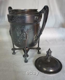 Five Piece Antique Silver Plated Tea Set Victorian Easthetic Engraved Taunton