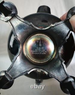 Five Piece Antique Silver Plated Tea Set Victorian Easthetic Engraved Taunton