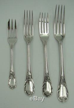 French Christofle Marly Silver Plated Flatware Set 12 PLACE SETTINGS 153 Pieces