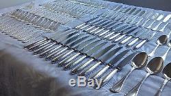 French Christofle Rubans Silver Plated Flatware Set 12 PLACE SETTINGS 141 Pieces