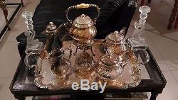 French Christofle Silverplate Tea Set With Tray Number 57 In The Catalog