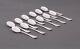French Silverplate Christofle Spatours pattern Set of 12 Ice cream spoons