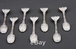 French silverplate Christofle Louis XVI Delafosse Set of 12 Oyster forks