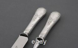 French silverplate Christofle Marly pattern Carving set Fork & Knife with box