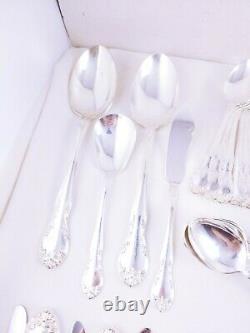 GORHAM Silver Plate French Classic Flatware 100 pc Service for 12 setting of 7
