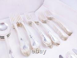 GORHAM Silver Plate French Classic Flatware 100 pc Service for 12 setting of 7