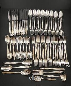 Gaiety 55pc Flatware Set By Wm Rogers & Son International Silver