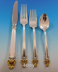 Golden Crown by Reed & Barton Silverplate Flatware Set for 12 Service 68 pcs