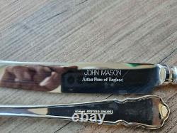 Good Vintage John Mason Sheffield 6 Place 44 Piece EPNS A1 Dubarry Cutlery Set