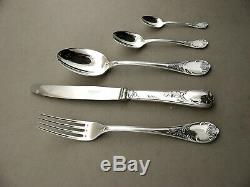 Gorgeous Christofle Marly Silverplated Flatware 12 Place Setting 60 Pieces