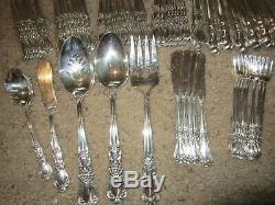 HERITAGE 1847 Rogers silverplate 66pc COMPLETE SET for 8 PLUS Extras / Service
