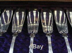 Hamilton & Inches Fish Flatware Set for 12 Heavily Silver Plated King's Pattern