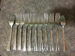 Holmes And Edwards 1951 May Queen Silverplated Flatware Set 58 pc Withbox