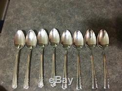Holmes And Edwards 1951 May Queen Silverplated Flatware Set 58 pc Withbox