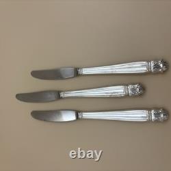 Holmes & Edwards Danish Princess Inlaid Silver Plate Flatware 103 Pieces & Case