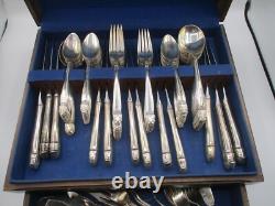 Holmes & Edwards Danish Princess Silverplate Flatware Huge Set 110 Pcs