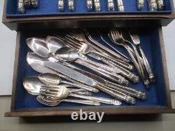 Holmes & Edwards Danish Princess Silverplate Flatware Huge Set 110 Pcs
