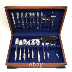Holmes & Edwards Danish Princess Silverplate Flatware Set, 64pc / Service for 8